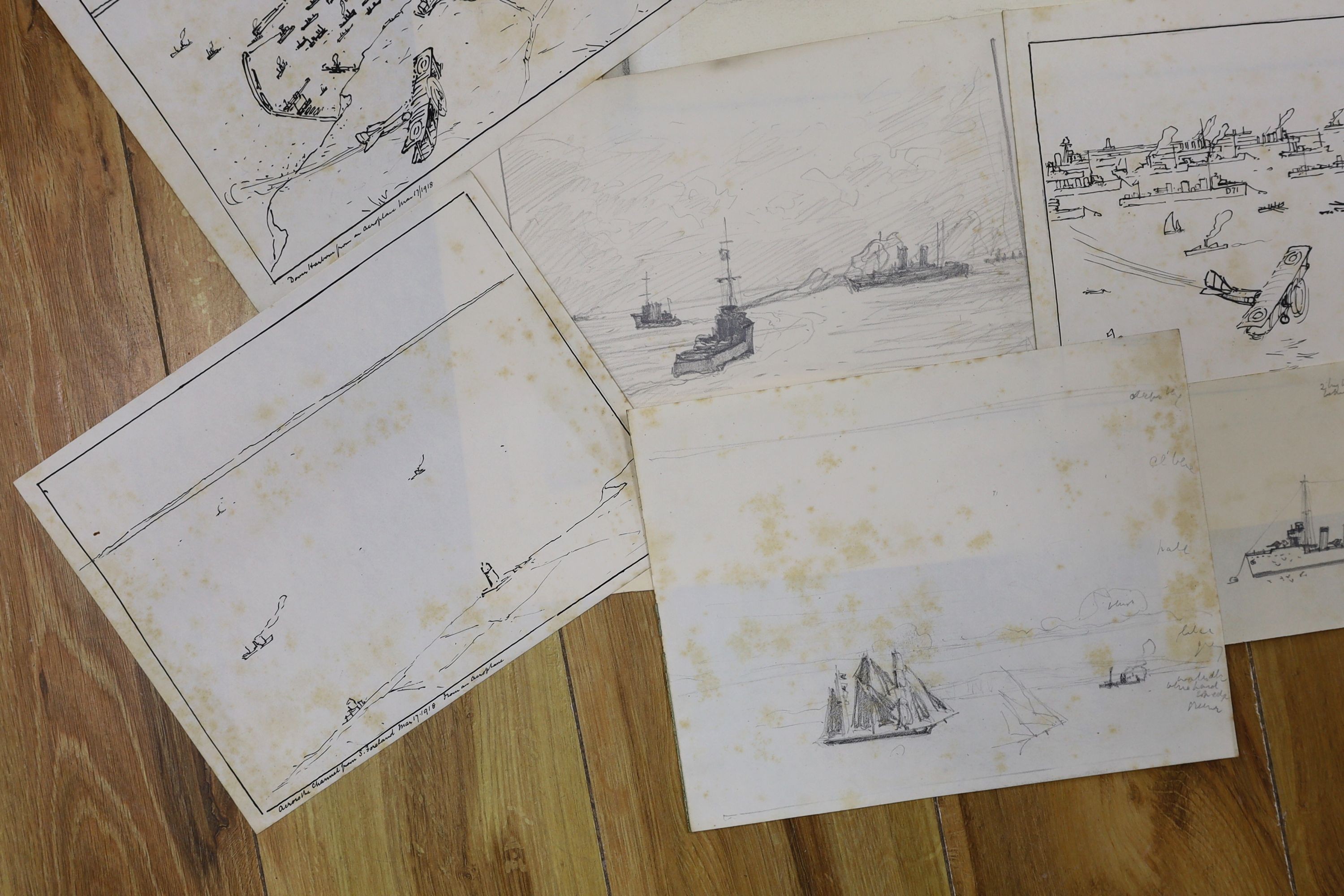 Nelson Dawson (1859-1941) original wartime drawings